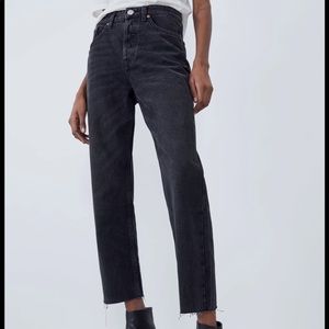 Zara Black Straight Jeans